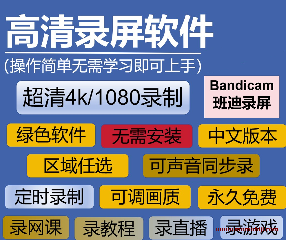 最新解锁版！电脑端最好用的录屏软件，Bandicam电脑录屏免激活中文绿色便携版